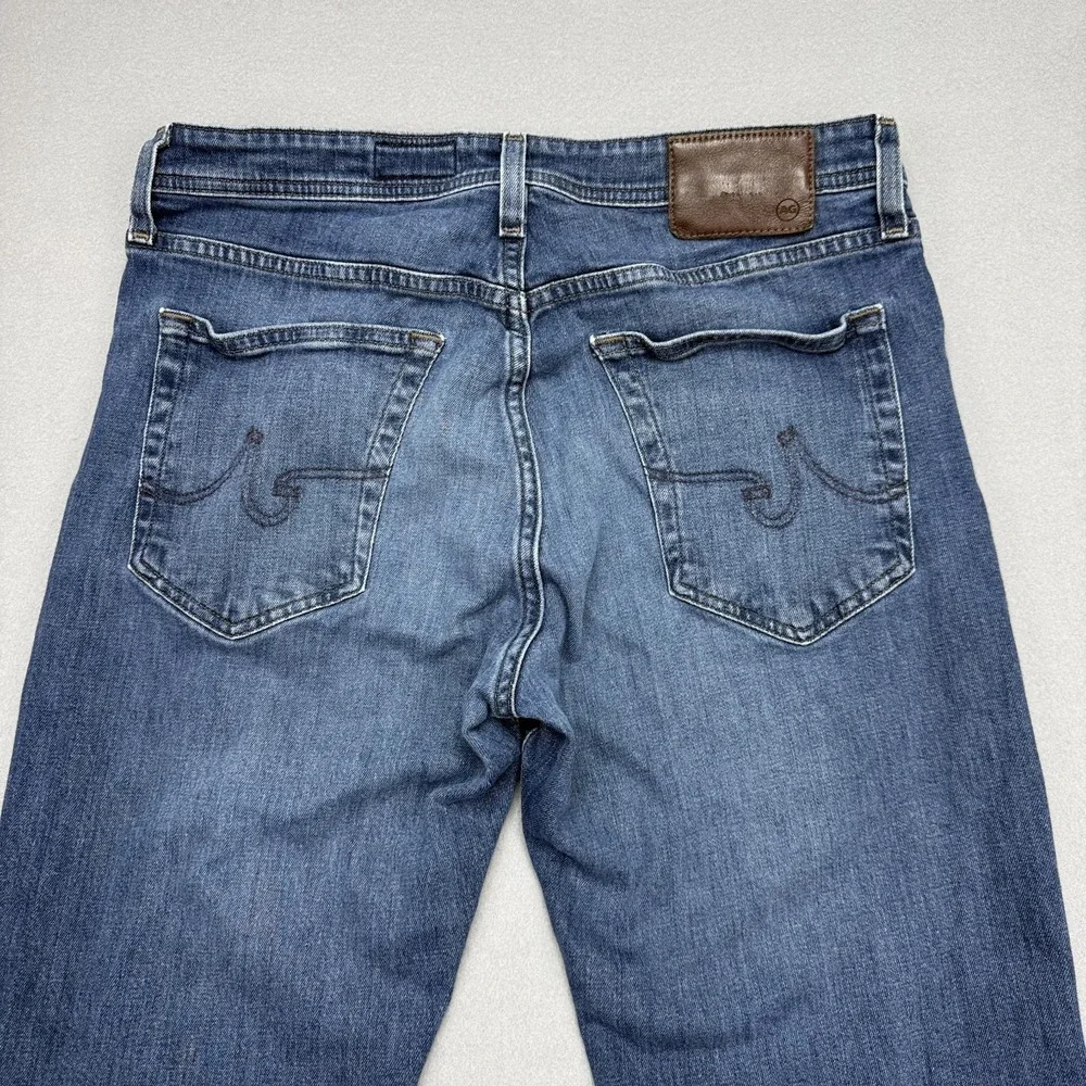 AG Adriano Goldschmied Everett Jeans Mens 34x34 (32x29 Fit) Slim Straight Hemmed